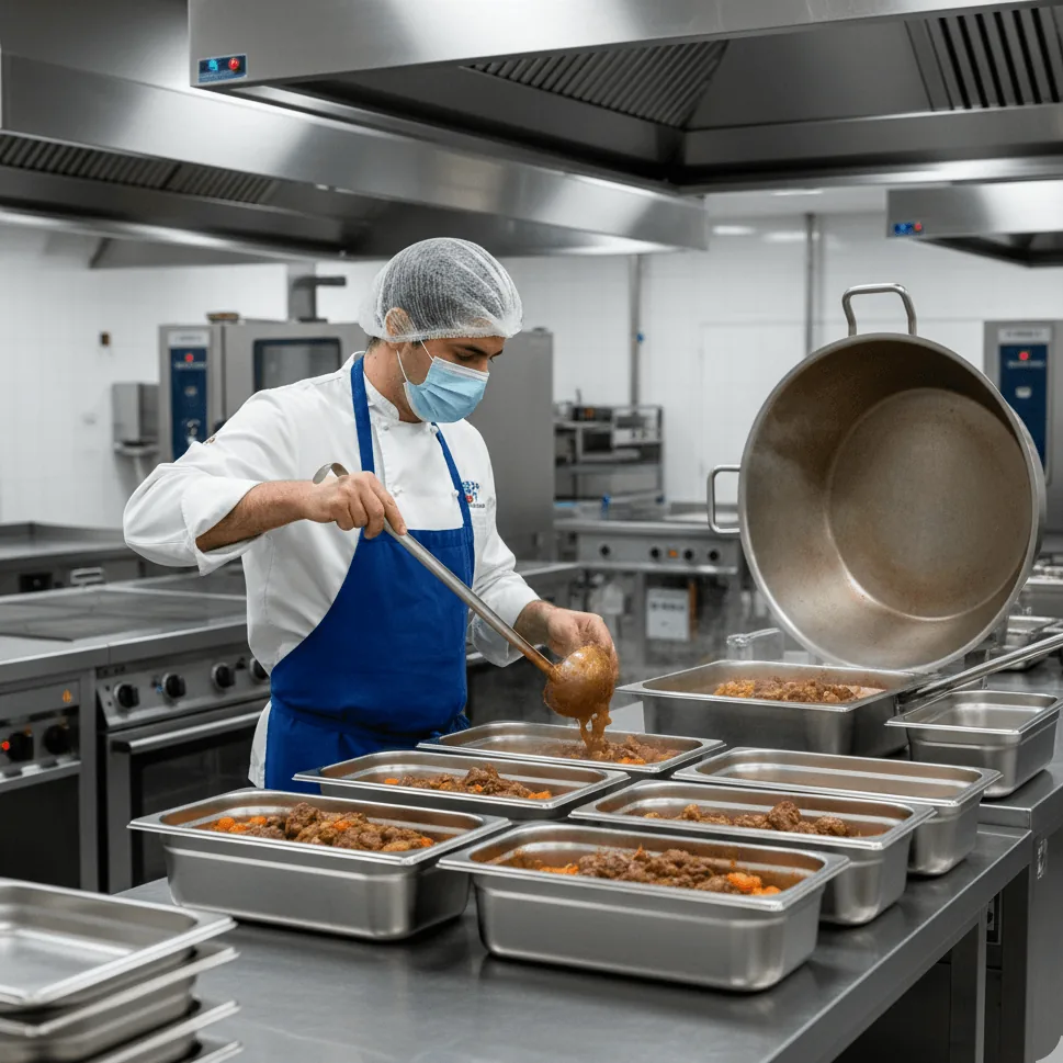 Préparation des plats en cuisine
